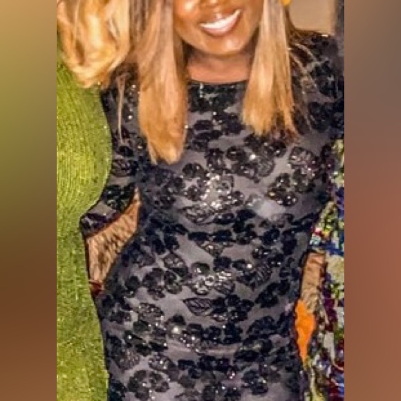 Eliza J Women’s Floral Sequined Cocktail Dress - Picture 5 of 5